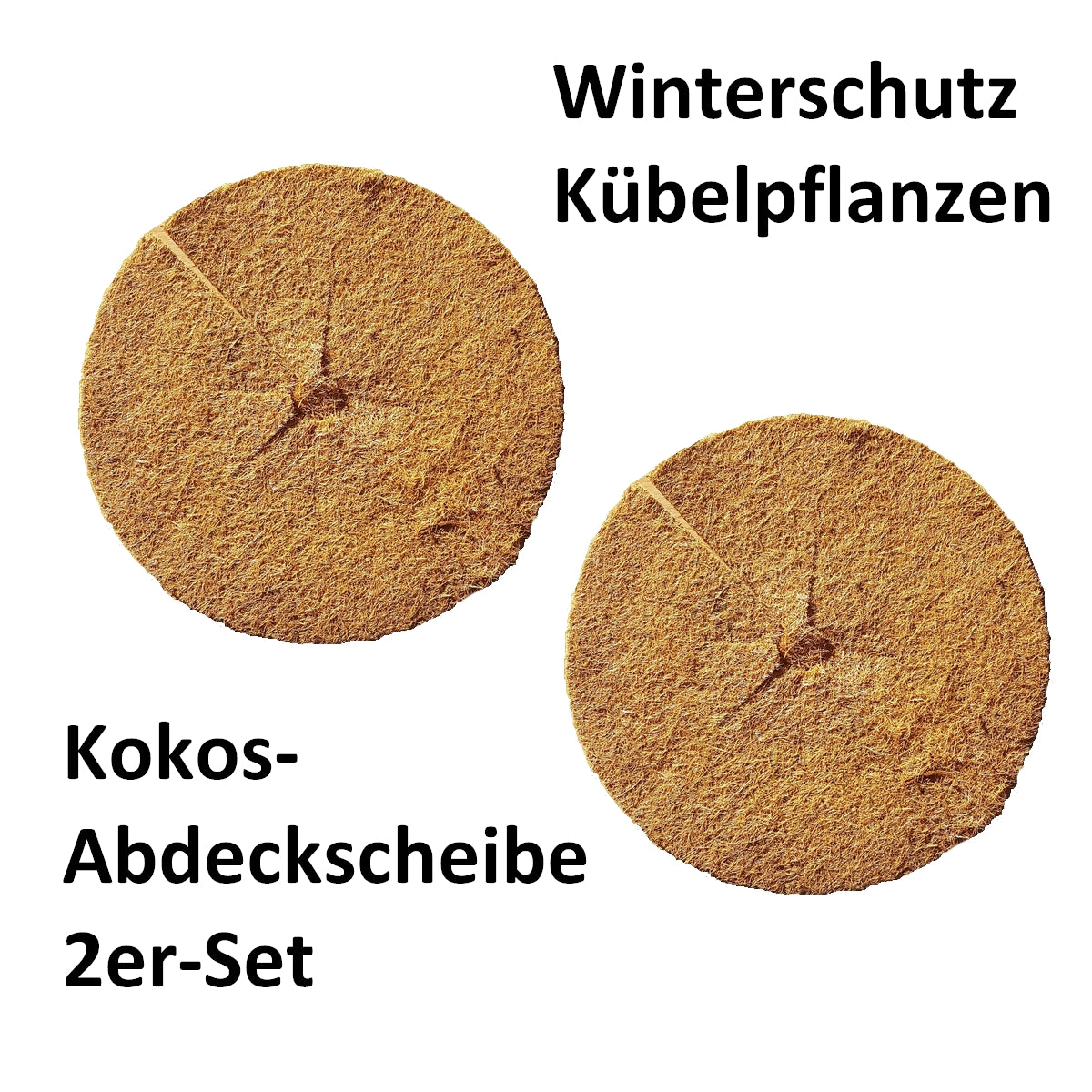 Videx Winterschutz Kokos-Scheibe D25 cm Dunkelbraun