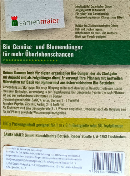 Bio-Gemüse-Dünger